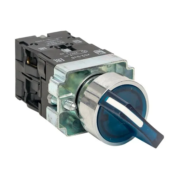 Переключатель BD21 2P c синей подсветкой 24В NO EKF PROxima xb2-bk21-b-24