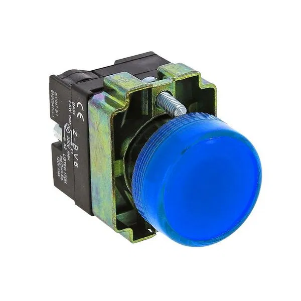 Лампа сигнальная BV66 синяя EKF xb2-bv66