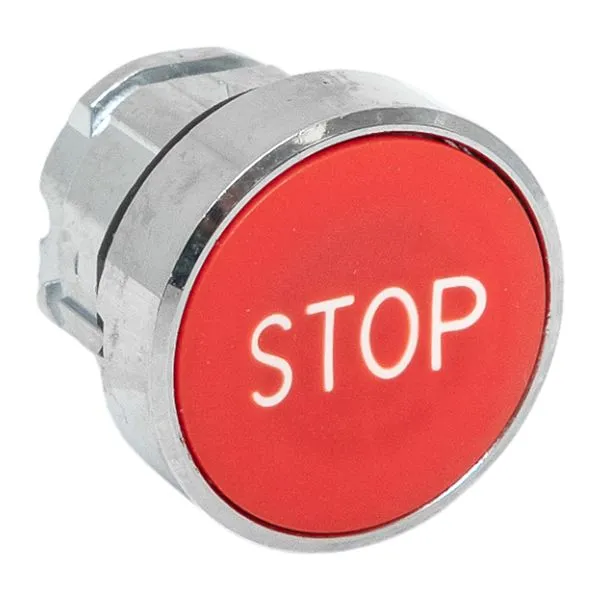 Механизм кнопки исполнительный "STOP" XB4 IP65 плоский возвратный без фиксации красн. EKF XB4BA-4158C-65