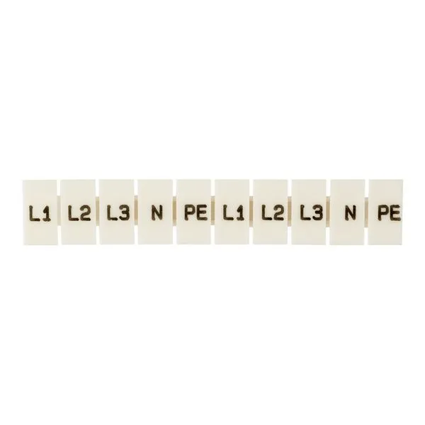Маркеры для ST 1,5 с символами "L1, L2, L3, N, PE" (100 шт.) EKF zb-st-1.5-L-1-3