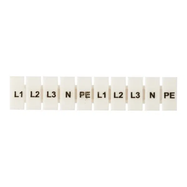 Маркеры для UT/ST/Push-in 2.5 с символами "L1. L2. L3. N. PE" (уп.100шт) EKF zb-st-2.5-L-1-3