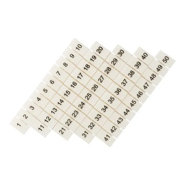 Маркеры для UT/ST/Push-in 4 с нумерацией 1-50 (100 шт.) EKF zb-st-4-1-50