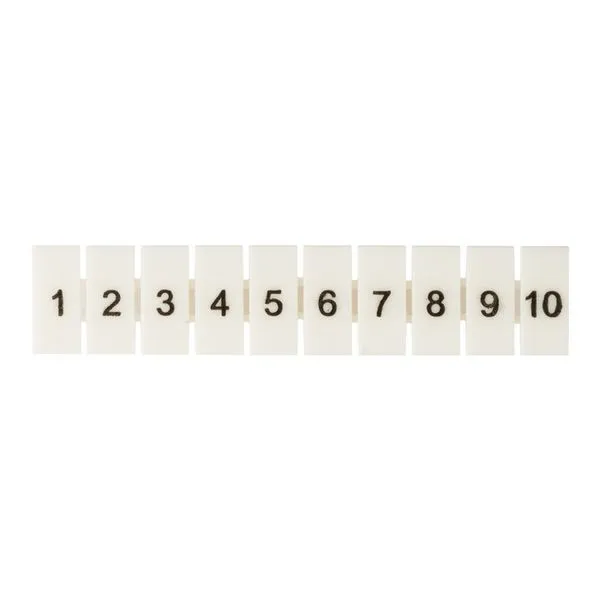 Маркеры для UT/ST/Push-in 6 с нумерацией 1-10 (100 шт.) EKF zb-st-6-1-10