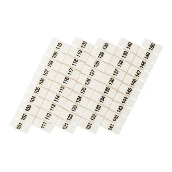 Маркеры для UT/ST/Push-in 6 с нумерацией 100-150 (уп.100шт) EKF zb-st-6-100-150