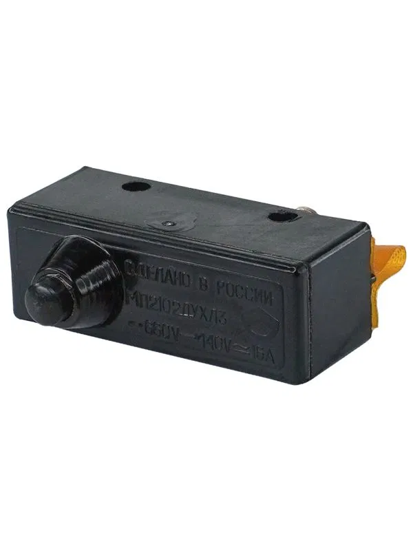 Микровыключатель МП 2102Л УХЛ3 исп. 03.1А 2-х пол. 10А 660В 1з+1р IP00 толкатель с увеличенным рабочим ходом базовый винты Электротехник ET004052