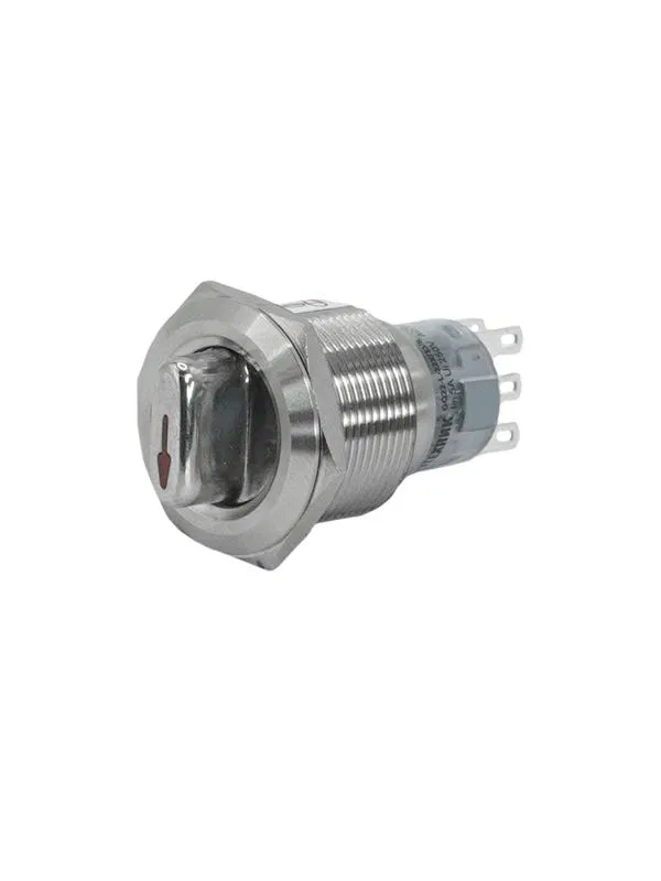 Переключатель GQ22-L-22X/33/S IP40 2НО+2НЗ на 3 положения без фиксации I-O-II d22мм метал. Электротехник ET259213