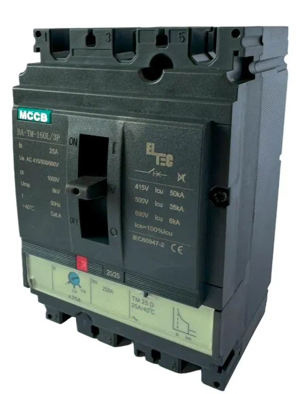 Выключатель автоматический MCCB BA-TM-160L/3P 25А (термомагнитый ТМ ICU:50KA) ELTEC 1200025