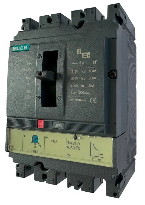Выключатель автоматический MCCB BA-TM-160L/3P 63А (термомагнитый ТМ ICU:50KA) ELTEC 1200063