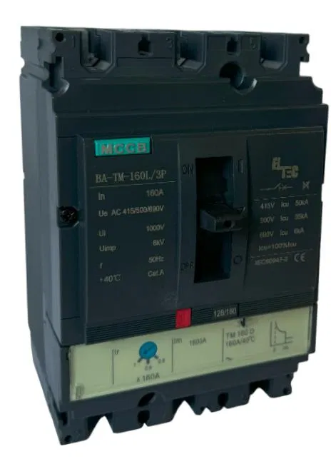 Выключатель автоматический MCCB BA-TM-160L/3P 160А (тепломагнитый ТМ ICU:50KA) ELTEC 1200160