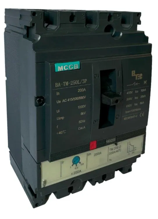 Выключатель автоматический MCCB BA-TM-250L/3P 200А (тепломагнитый ТМ ICU:50KA) ELTEC 1200200