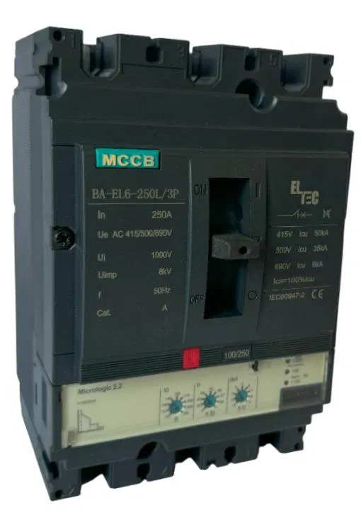 Выключатель автоматический MCCB BA-EL6-250L/3P 250А (электронный Micrologic 2.2 ICU:50KA) ELTEC 1222250 1223250