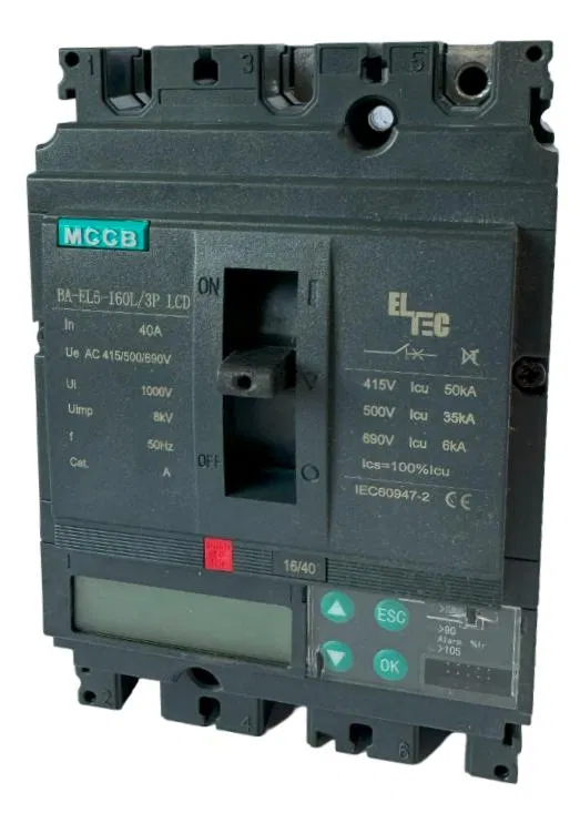Выключатель автоматический MCCB BA-EL6-160L/3P 160А LCD (электронный Micrologic 5.0А ICU:50KA) ELTEC 1351160