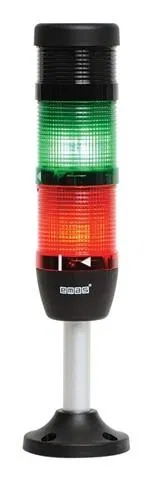 Колонна сигнальная 50мм зуммер 220В стробоскоп FLESH красн./зел. EMAS IK52F220ZM03