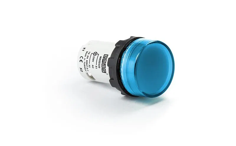 Арматура сигнальная моноблочная 220В син. EMAS MBSD220M