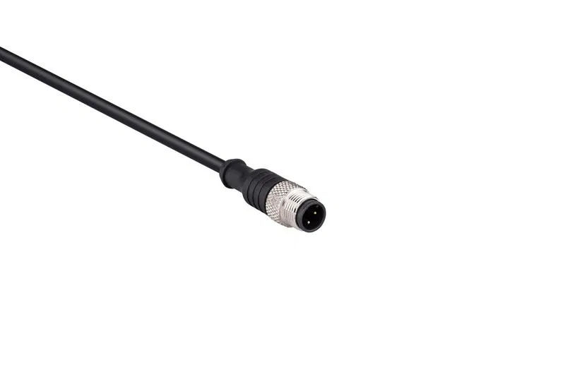 Кабель соединительный 5м со штепселем M12х3 ПВХ IP68 EMAS SKM12F3YXV5