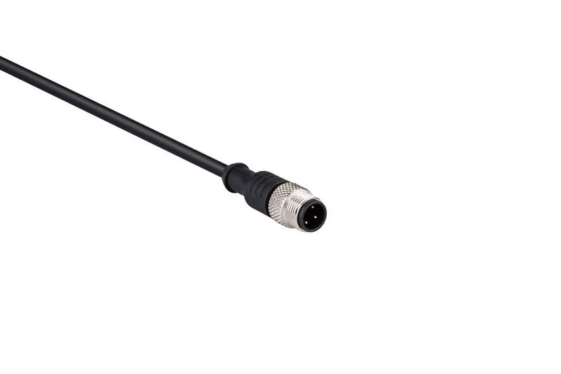 Кабель соединительный 2м со штепселем M12х4 ПВХ IP68 EMAS SKM12F4YXV2