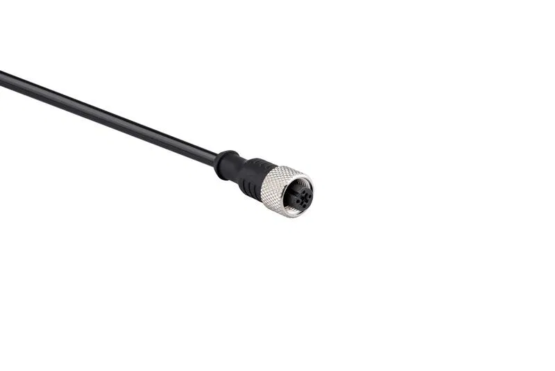 Кабель соединительный 5м с гнездом M12х4 ПУ IP68 EMAS SKM12P4YXP5