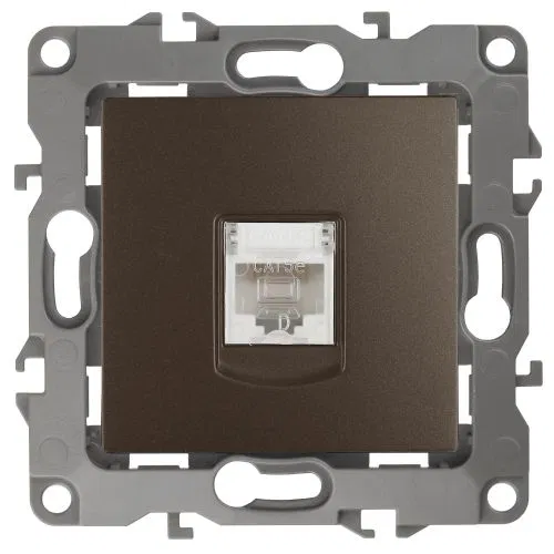 Розетка компьютерная Эра12 12-3107-13 RJ45 бронз. Эра Б0019351