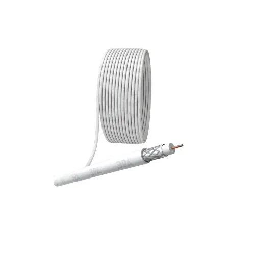 Кабель коаксиальный RG-6U 75 Ом CCS/(оплетка Al 32%) PVC бел. (уп.100м) Simple Эра Б0044595