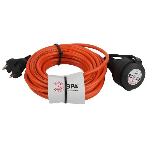 Удлинитель-шнур 1х10м без заземл. 10А IP20 UPx-1-2х1-10m ПВС 2х1 (бухта) Эра Б0046805