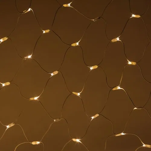 Гирлянда светодиодная "Сеть" ERAPS-SKW1 2х3м 300LED тепл. бел. провод бел. каучук Эра Б0051896