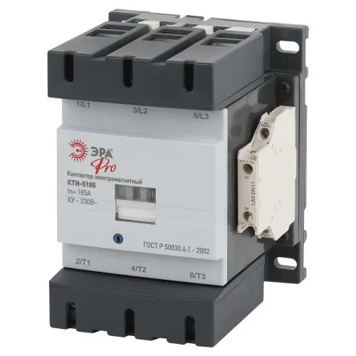 Контактор КТИ-5185 ЭРА PRO KKT50-185-230-10-E 185А 230В/АС3 Эра Б0054924