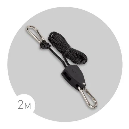Кронштейн FITO-rope телескопический подвес 2м с карабином для фитоламп и фитосветильников Эра Б0061037