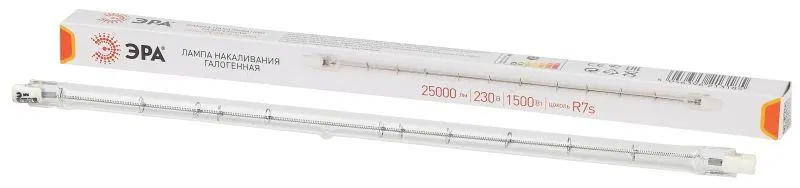 Лампа галогенная J254-1500W-R7s-230V R7s 1500Вт трубка тепл. бел. LM Эра Б0062132