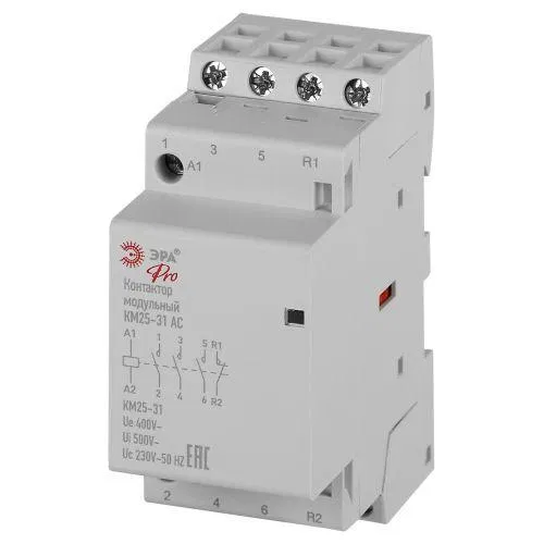 Контактор модульный КМ25-31 АС PRO NO-902-331 ЭРА Б0062319