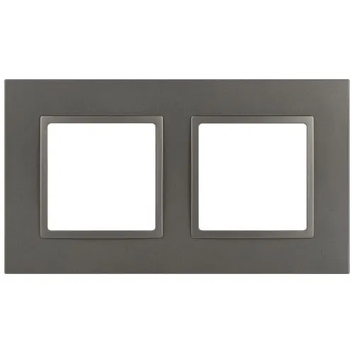 Рамка 2-м Elegance 14-5012-16 Classic для розеток и выключателей титан Эра Б0065825