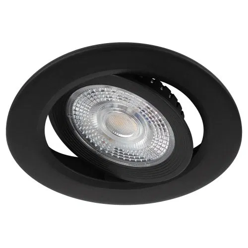 Светильник светодиодный KLLED 25A-5 3K BK 5Вт 3000К круглый поворотн. встраив. черн. Эра Б0068164