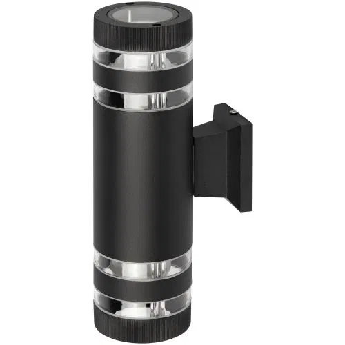 Светильник "Адрия" GBW-102-BL-0300 max 30Вт 2хE27 IP54 230В 300х150х90 уличный настен. вверх/вниз черн. Эра Б0069596
