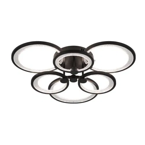 Светильник светодиодный Odry CLL-1-117-RC BK 117Вт 3000К-6000К 600х550х135 с пультом ДУ черн. Эра Б0069752