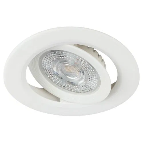 Светильник светодиодный KL LED 25A-5 3K WH SET 10 5Вт 3000К IP20 встраив. круглый поворотн. бел. (уп.10шт) Эра Б0070936