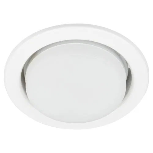 Светильник KL35 WH /1 (к) Set 5 GX53 IP20 под лампу встраив. с термокольцом бел. (уп.5шт) Эра Б0071342