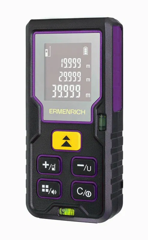 Рулетка лазерная Reel PLUS GD100 фиолет. Ermenrich 84644