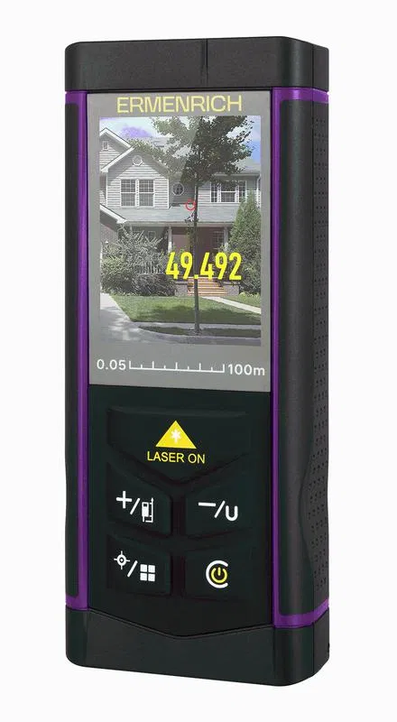 Рулетка лазерная PRO LR100 с камерой Ermenrich 84652