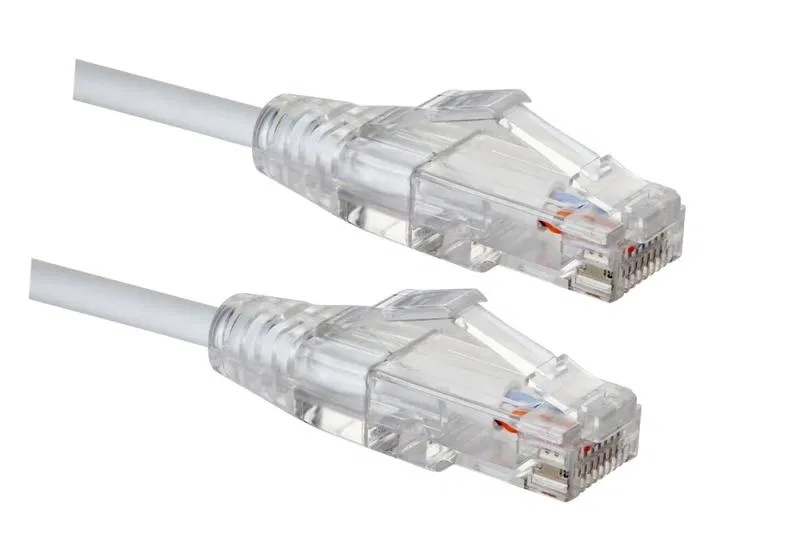 Патч-корд U/UTP Slim Line LSZH кат.5E 10м бел. Eurolan 21S-U5-10WT