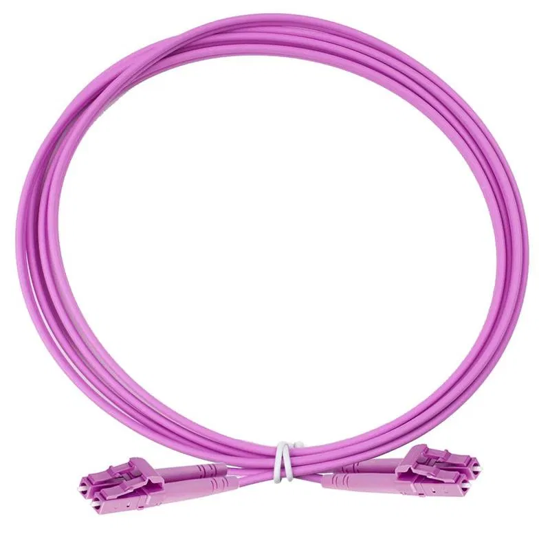 Патч-корд оптический дуплексный OM4 2х50/125 LC-LC 3м Eurolan 41F-40-LC-LC-03