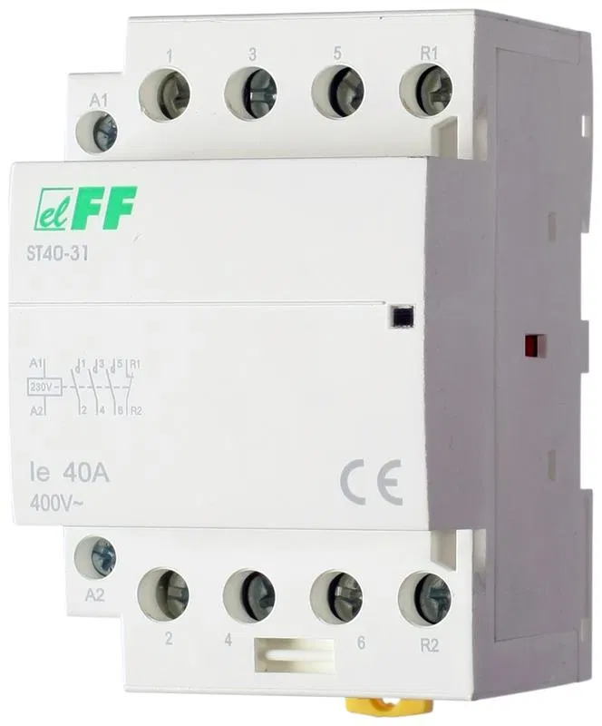 Контактор ST40-31 (3NO+1NC 6.4Вт 3 модуля монтаж на DIN-рейке 230В AC 40А IP20) F&F EA13.001.011 Евроавтоматика F&F