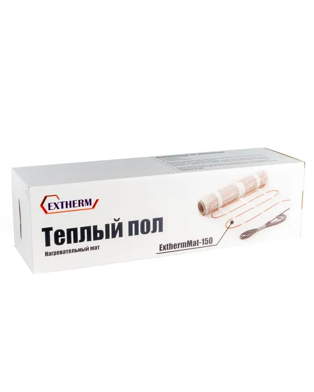 Комплект "Теплый пол" (мат) двухжил. 150Вт/кв.м 187Вт обогрев 1.25кв.м Ш=0.5м ExthermMat 150-187-1.25