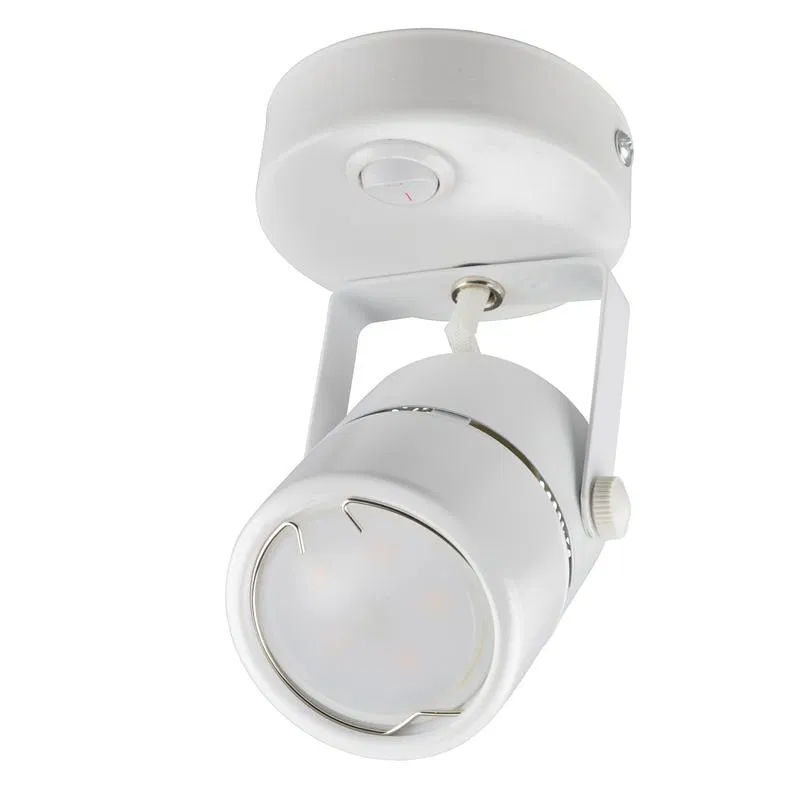 Светильник декоративный DLC-S612 GU10/B WHITE Sotto GU10 накладной без лампы выкл. на корпусе метал. бел. Fametto UL-00009419