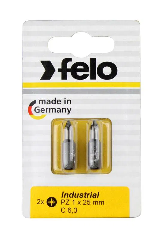 Бита крестовая PZ 1/PZ 2/PZ 3х25 (блист.3шт) FELO 02193216
