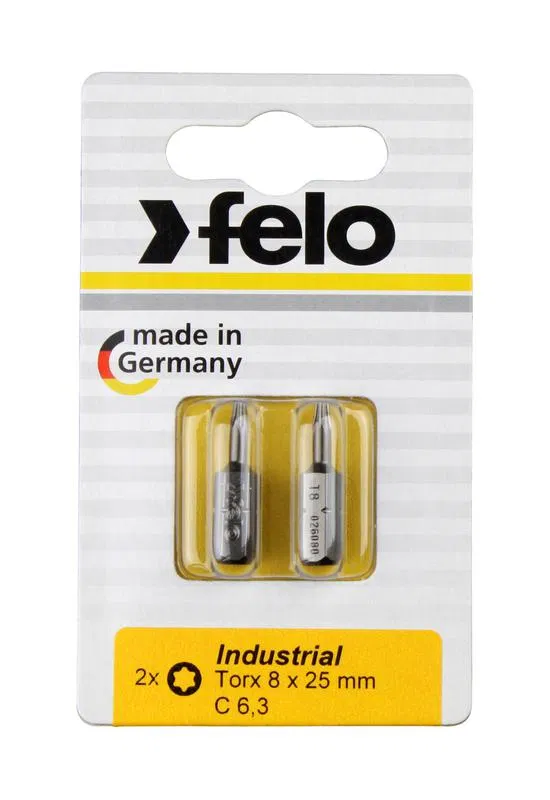 Бита Industrial TX 9х25 на блистере (уп.2шт) FELO 02609036