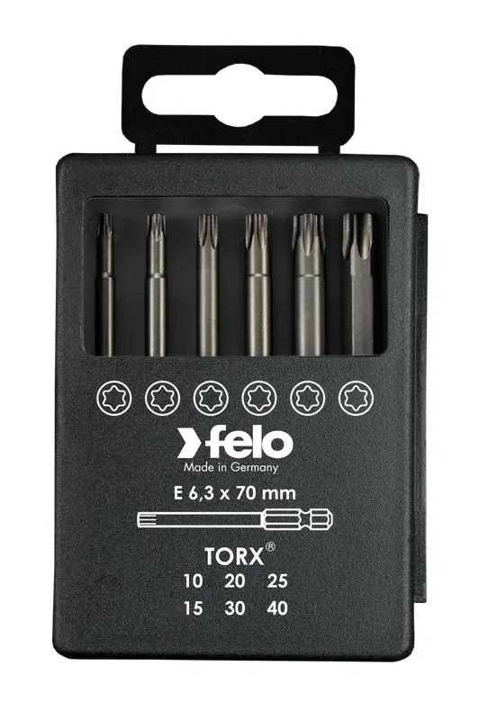 Набор бит Tx Industrial 70мм в кейсе 6 бит FELO 03691716