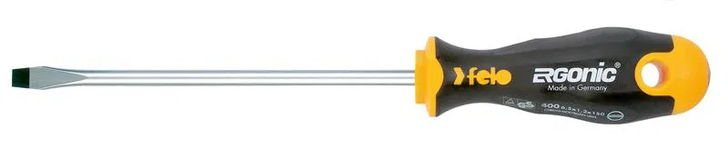 Отвертка Ergonic плоская шлицевая 6.5х1.2х200 Felo 40065710