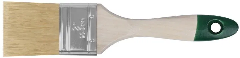 Кисть флейцевая "Хард" натуральная светлая щетина деревянная ручка 2дюйм (50мм) FIT 01075