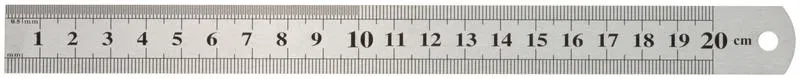 Линейка нержавеющая 200х19мм FIT 19002