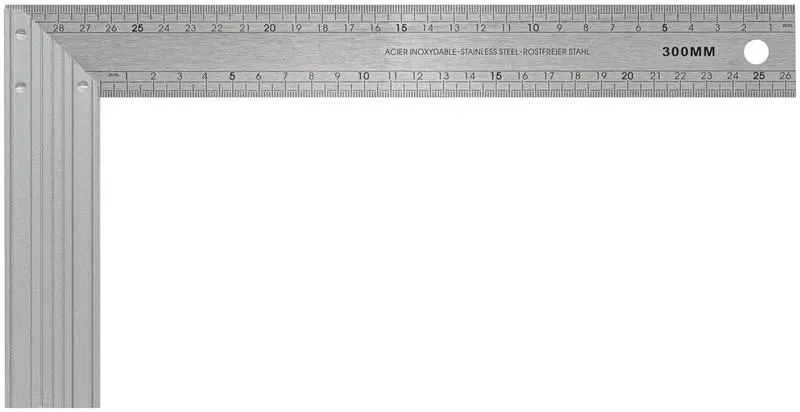Угольник столярный профи 300х150мм FIT 19544