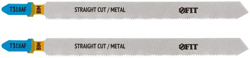 Полотно по металлу Bimetal 132/106/1.2мм (T318AF) фрезерованные волнистые зубья (уп.2шт) FIT 40918